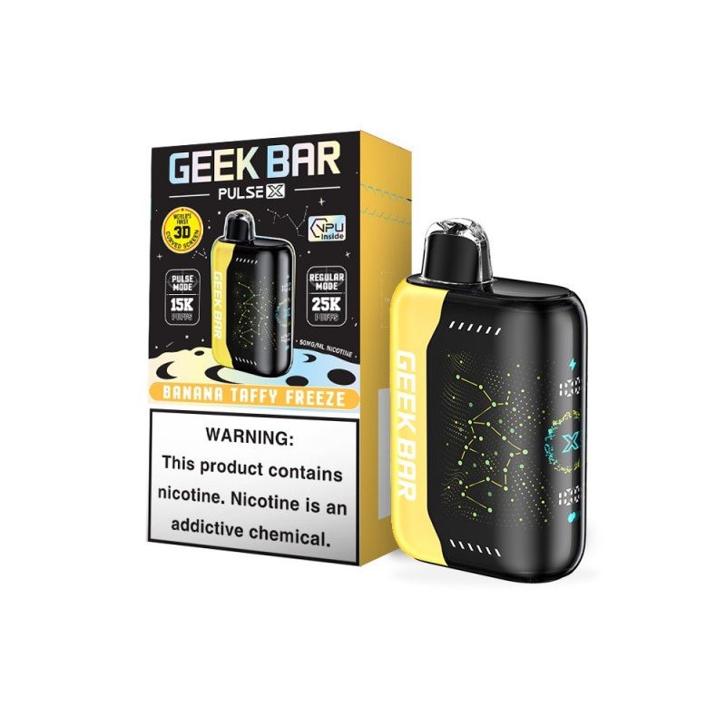 Geek Bar Pulse X — Banana Taffy Freeze